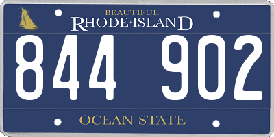 RI license plate 844902