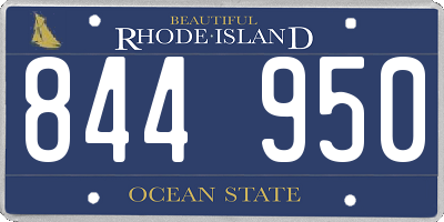 RI license plate 844950