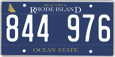 RI license plate 844976