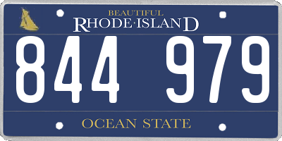RI license plate 844979