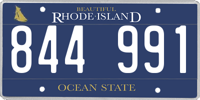 RI license plate 844991