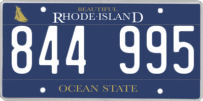 RI license plate 844995