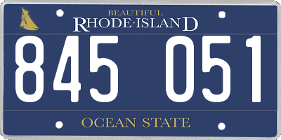 RI license plate 845051
