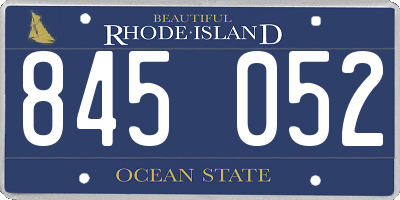 RI license plate 845052