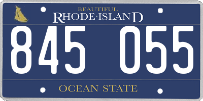 RI license plate 845055