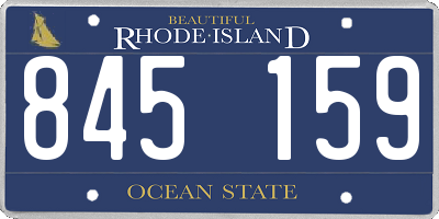 RI license plate 845159