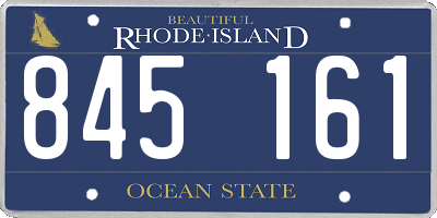 RI license plate 845161