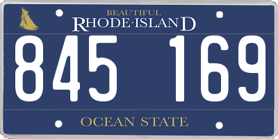 RI license plate 845169