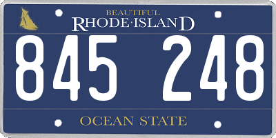 RI license plate 845248