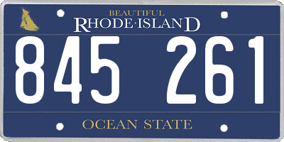 RI license plate 845261