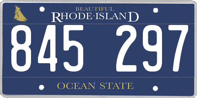 RI license plate 845297