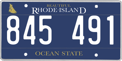 RI license plate 845491