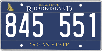 RI license plate 845551