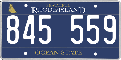RI license plate 845559