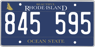 RI license plate 845595