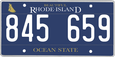 RI license plate 845659