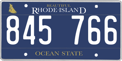 RI license plate 845766