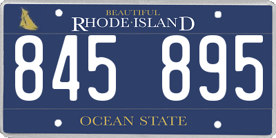 RI license plate 845895