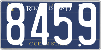 RI license plate 8459