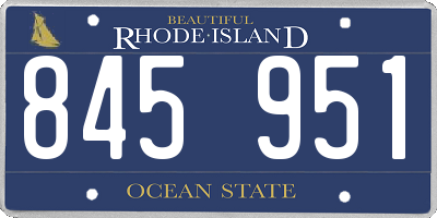 RI license plate 845951