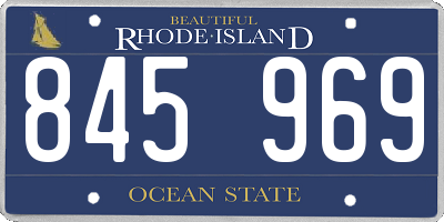 RI license plate 845969