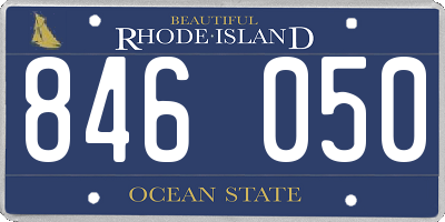 RI license plate 846050