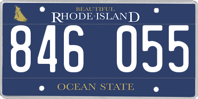 RI license plate 846055