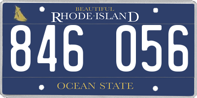 RI license plate 846056