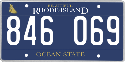 RI license plate 846069