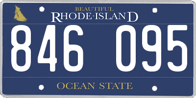 RI license plate 846095