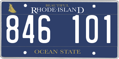 RI license plate 846101