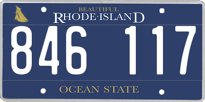RI license plate 846117
