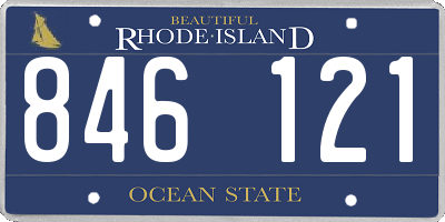 RI license plate 846121