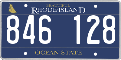 RI license plate 846128