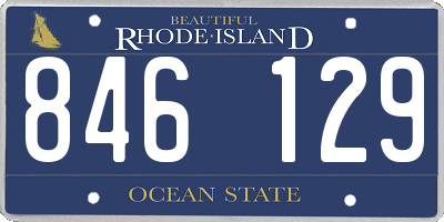 RI license plate 846129