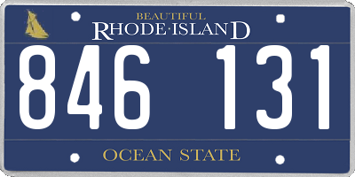 RI license plate 846131