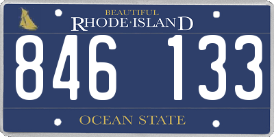 RI license plate 846133