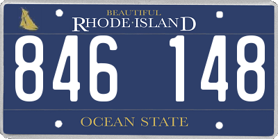 RI license plate 846148
