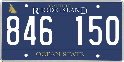 RI license plate 846150