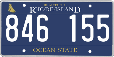RI license plate 846155