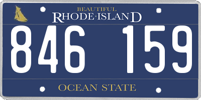 RI license plate 846159
