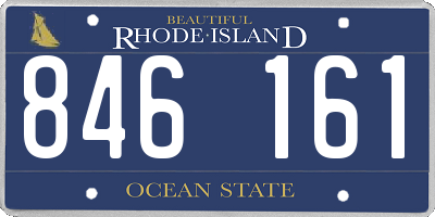 RI license plate 846161