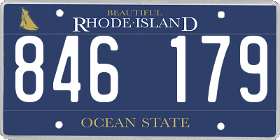 RI license plate 846179