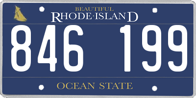 RI license plate 846199