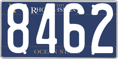 RI license plate 8462