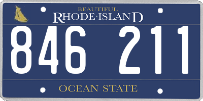 RI license plate 846211