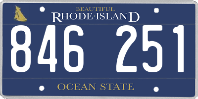 RI license plate 846251