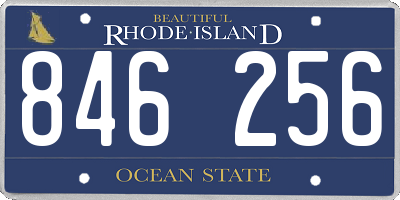 RI license plate 846256