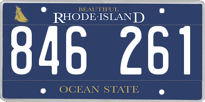 RI license plate 846261