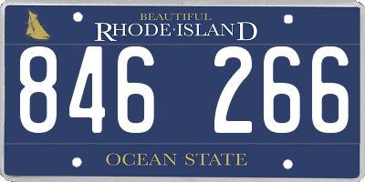 RI license plate 846266